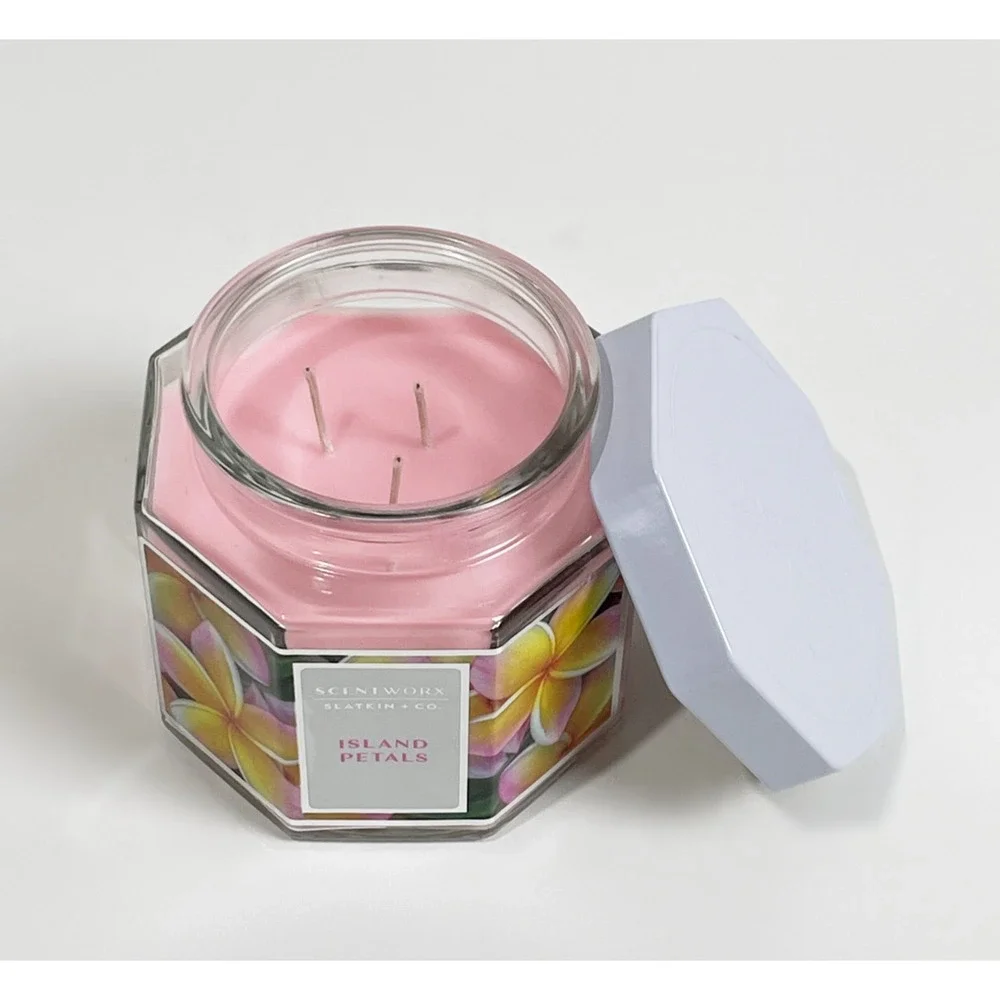 ScentWorx by Slatkin & Co. 3 Wick Jar Candle 14.5 oz - Island Petals